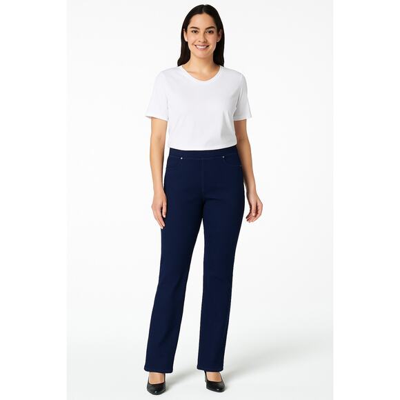Isaac Mizrahi Live! Divine Denim Tall Pull On Straight Jean size 14T NWOT - Picture 1 of 6